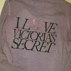 Victoria Secret zip hoodie